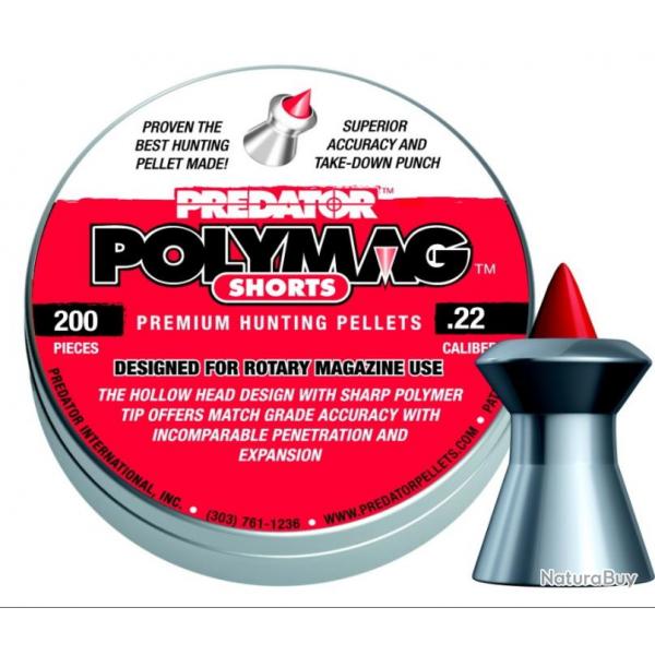 Plombs JSB PREDATOR POLYMAG SHORTS cal.5.5 15.89gr par 200