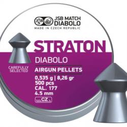 Plomb air comprimé JSB Straton diabolo cal.4.5 par 2500 (5 boites de 500)