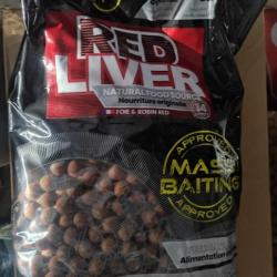 Starbaits Mass Baiting Red liver 3kg 14mm