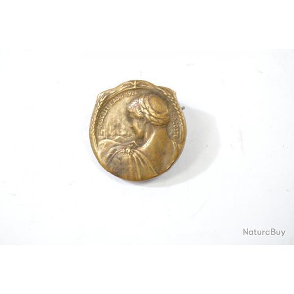 Broche Mmorial Fte nationale de la Suisse 1 Aout 1926 I. Agosto  Art Dco. Attache  rparer