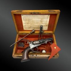 Coffret Révolver Colt Pocket Modèle 1849 London. XIXème Siècle.