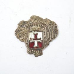 Petit badge Union de Flandre, Beglique FGSPF. 18 juillet 1926, épingle absente