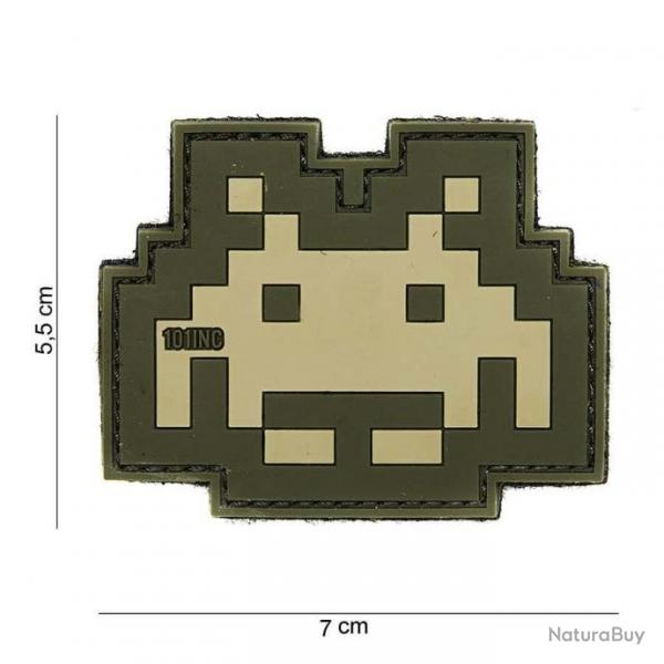 Patch 3D PVC Space invader n1