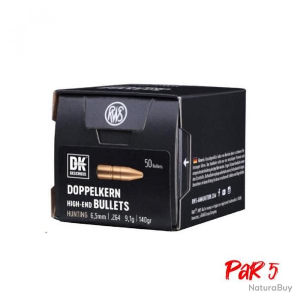 Ogives RWS DK - 9.1 g / Par 5 / 6,5 mm