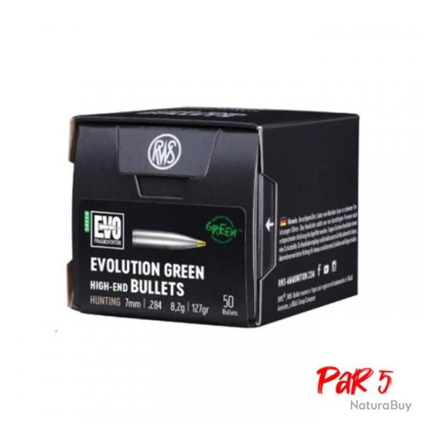 Ogives RWS Evo Green - 7 mm / 8.2 g / Par 5