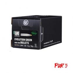 Ogives RWS Evo Green - 9,3 mm / 11,9 g / Par 5