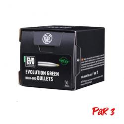 Ogives RWS Evo Green - 9 g / Par 3 / 7,62 mm