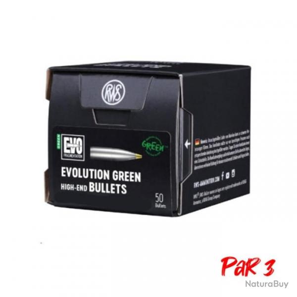 Ogives RWS Evo Green - 7,62 mm / 9 g / Par 3