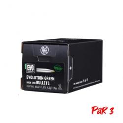 Ogives RWS Evo Green - 8 mm / 9 g / Par 3