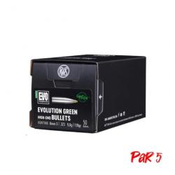 Ogives RWS Evo Green - 8 mm / 9 g / Par 5