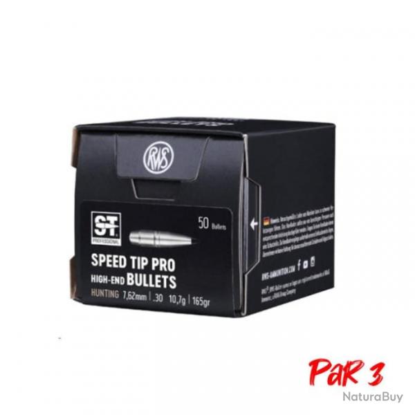 Ogives RWS Speed Tip Pro - 10.7 g / Par 3 / 308 Win