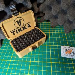Boite de rangement pour munition 22lr / TAN, avec custom logo TIKKA / Noir - Impression 3D