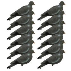 12 formes de pigeon floquée
