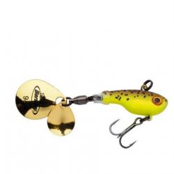 Leurre BERKLEY Pulse Spintail 14g Brown Chartreuse