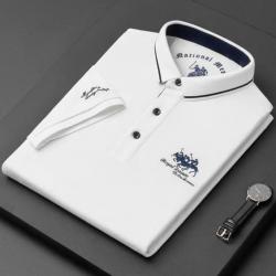 Polo LUXE brodé coloris blanc