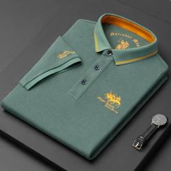 Polo LUXE brodé coloris vert