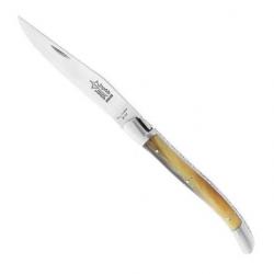 Couteau Laguiole façon corne blonde 12 cm [Arbalète G. David]