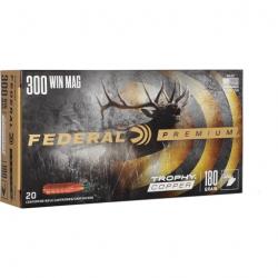 Munitions FEDERAL cal.300 win mag vital shok trophy copper 11.7g 180gr par 20