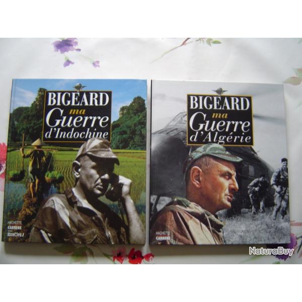 lot de 2 superbes livres Bigeard ma guerre d'Algrie.