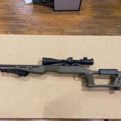 Carabine Remington 700 BDL Cal. 7-08 Crosse Choate + Lunette Hawke 6-24 x 50 + Bipied