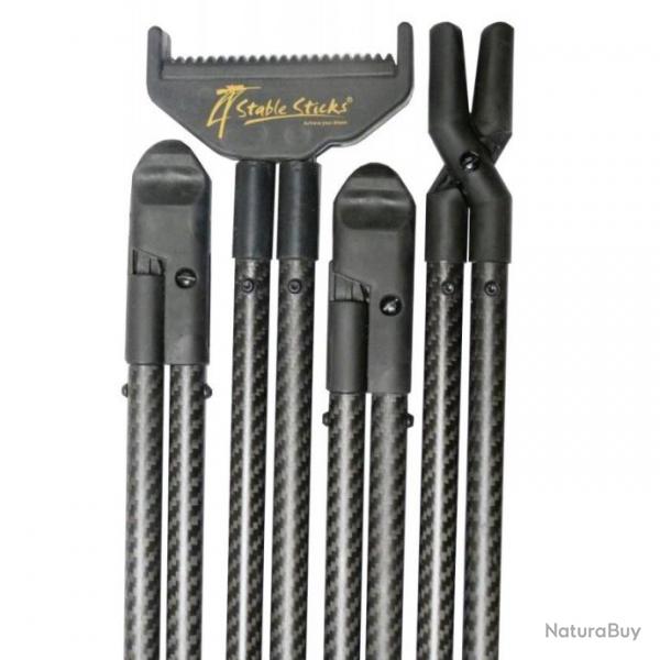 Canne de tir 4 Stable Sticks Black Essential aspect Carbone