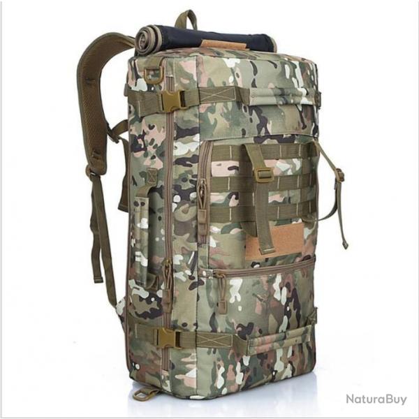 SAC A Dos Tactique 50L Couleur CAMOUFLAGE