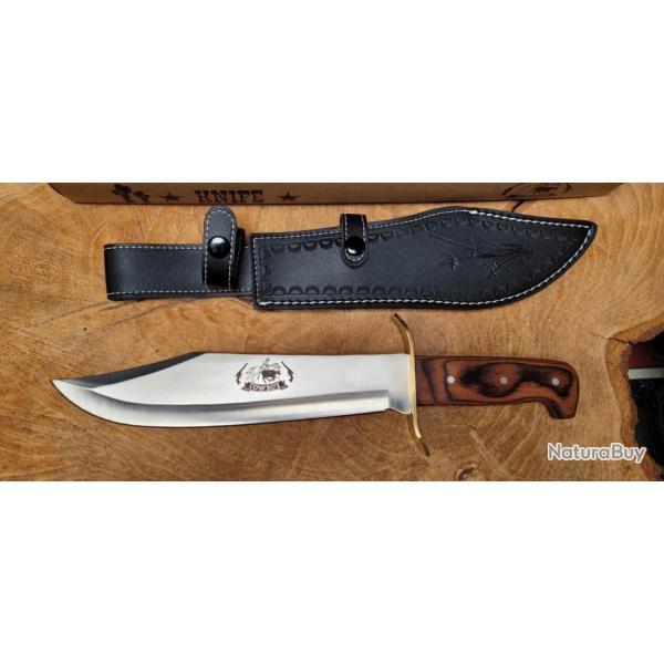 Albainox Couteau chasse Bowie , Cowboy