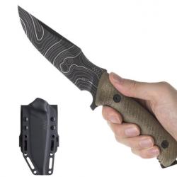 Anv Acta Non Verba M311 Spelter Elmax Dlc Topo , Micarta Olive , Kydex Black