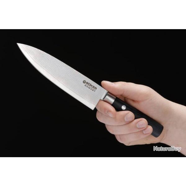 Boker 130419DAM Couteau Santoku Lame de 17,2 cm