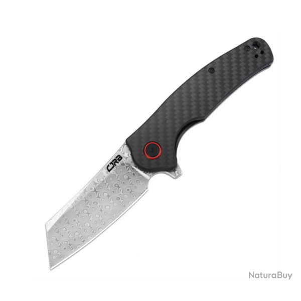 CJRBJ1904D-CF Crag Rose Damascus, Carbon Fiber