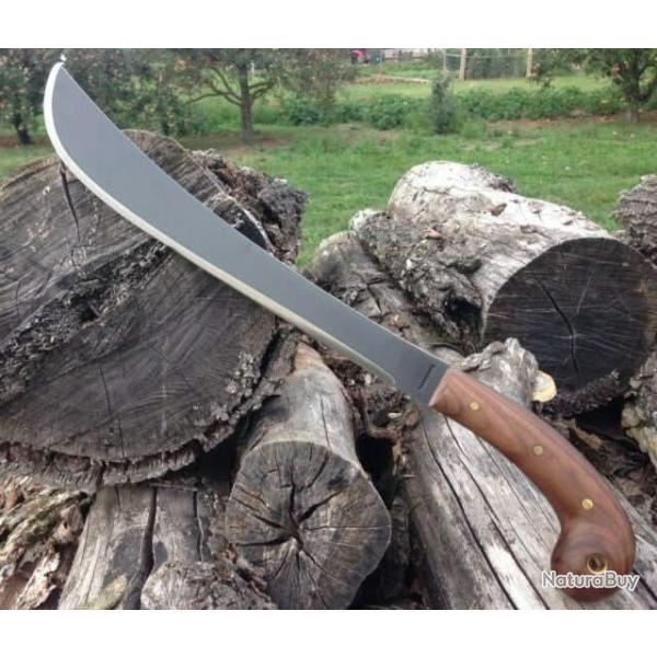 Condor Golok , Machette en bois de noyer et lame fulltang