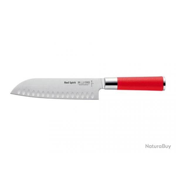 Dick 8174218K Red Spirit Santoku Lame alvole 18 cm