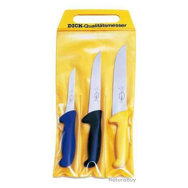 Dick ErgoGrip 8257000 Ensemble de couteaux 3 pcs