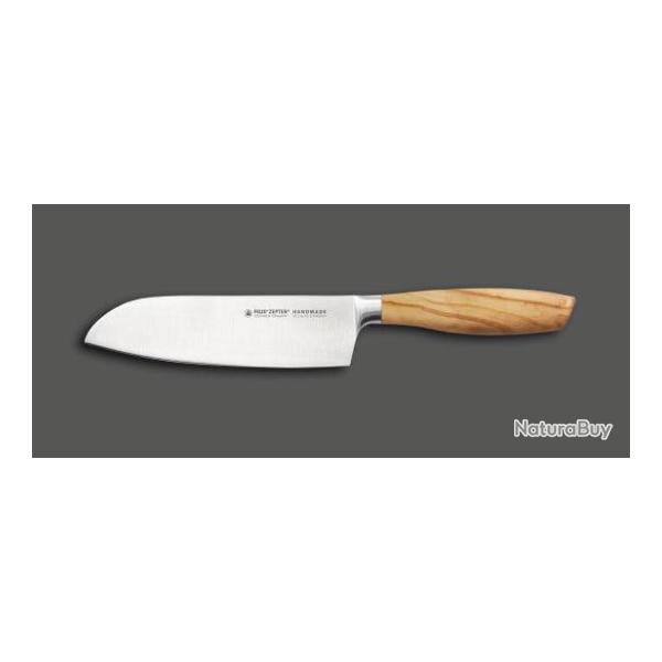 Felix Santoku Lame de 16 cm Bois d'Olive