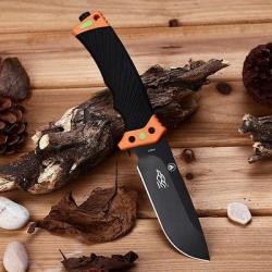 Ganzo F8012OR Firebird Couteau fixe de survie