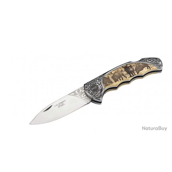 Herbertz , Couteau de poche pliant motif sanglier