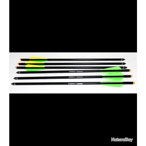 Hori-Zone Pack 6 flches pour arbalttes Alu Tomahawk 16" 43 cm