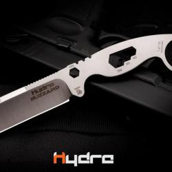 Hydra Knives Buzzard White Vulture Etui brun