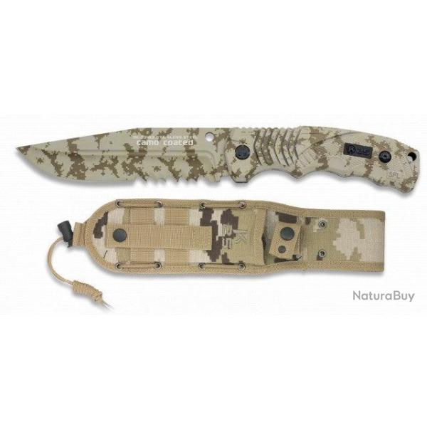 K25 Couteau camo K25 SLF. Scie. Lame 14 cm