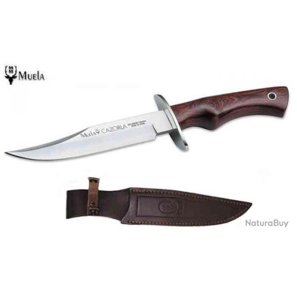 Muela Cazorla Couteau de chasse Bowie de 16 cm