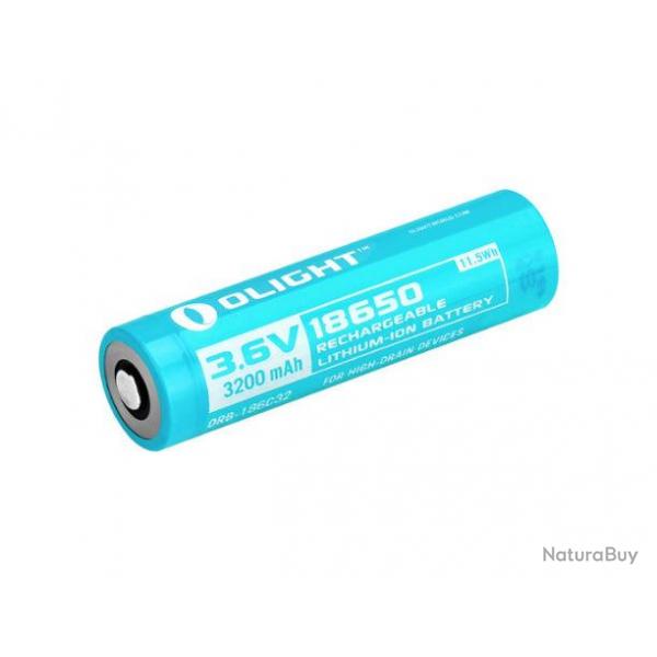 Oligh Batterie Accu 18650 3200 mAh 3.6V