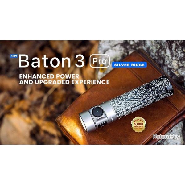 Olight Baton 3 Silver Ridge Edition limite