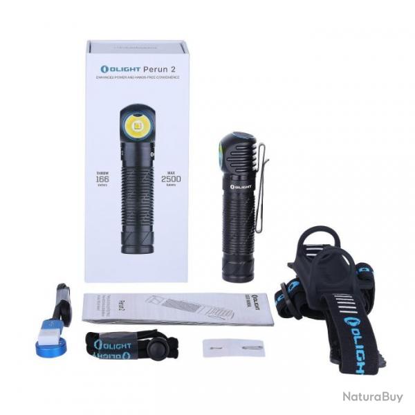 Olight Perun 2 - Lampe Frontale Puissante Rechargeable