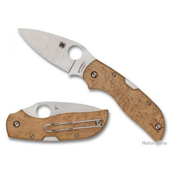 Spyderco C152WDP Chaparral Manche en bois d'rable