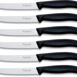 Victorinox 6.7833.6 Swiss Classic set de 6 couteaux de table, noir