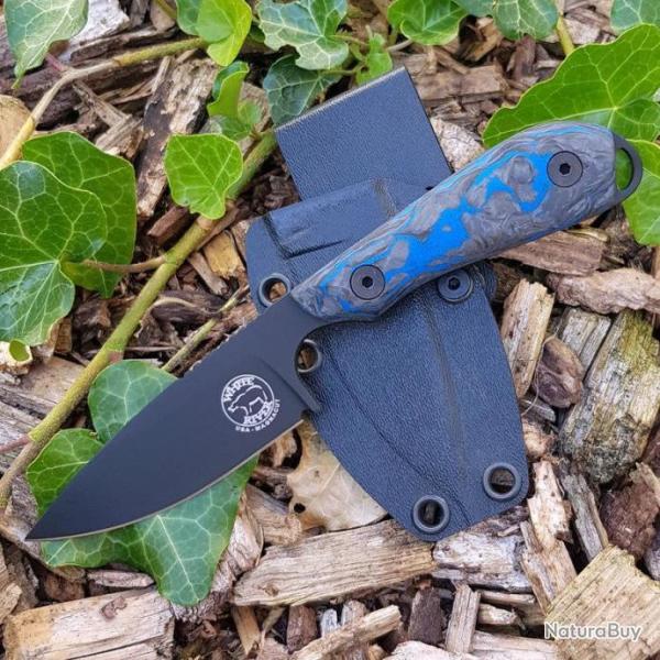 White River M1 Marbled CF/ Bleu G10, Limited 2023 Magnacut