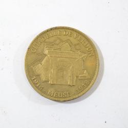 Monnaie de collection souvenir de la citadelle de Verdun  Meuse 1914 1918, canon au revers