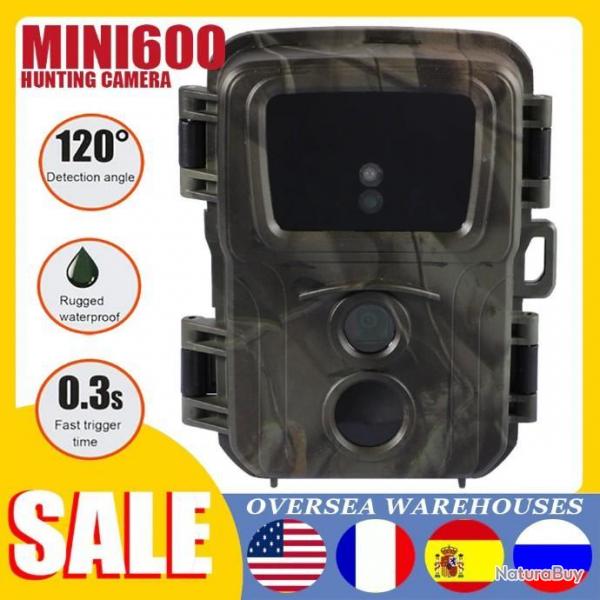 Mini600  Camra de chasse 12mp, pige  photos, Vision nocturne,