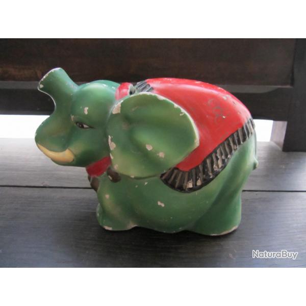 Tirelire lphant en pltre 1910-1920
