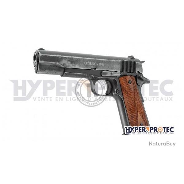 Colt 1911 full mtal Legends - Pistolet  billes acier 4.5 mm